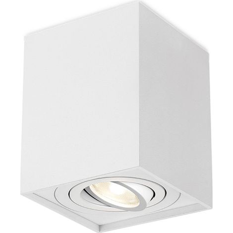 Plafonnier alu GAMA-8010D carré GU10 35W Blanc (1/5)