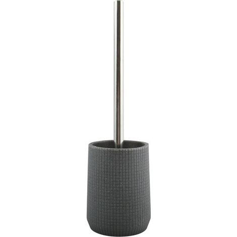 Brosse Wc avec support Polyrésine NORDEN Gris Foncé MSV (1/3)