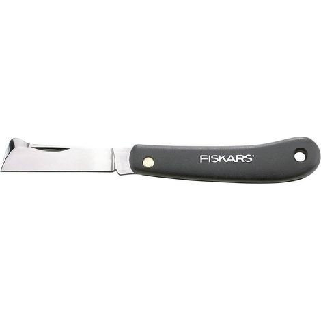 Fiskars – Couteau à écussonner – Lame repliable en acier au carbone – Pour greffage précis et bouturage – Longueur 170 mm, poids 50 g (1/10)