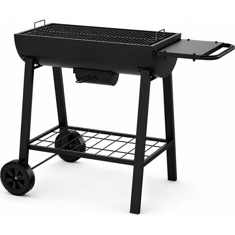 Tragbarer Holzkohlegrill mit großem Grillrost und Rädern Default Title (1/5)