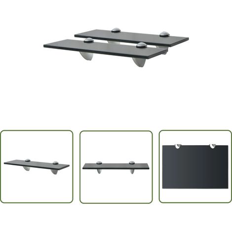 Étagères murales 2 pcs Verre 30x20 8 mm (1/5)
