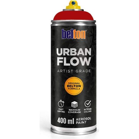 Bombe de peinture - Rouge signal - Belton - Urban Flow - 400ml - Haute couvrance