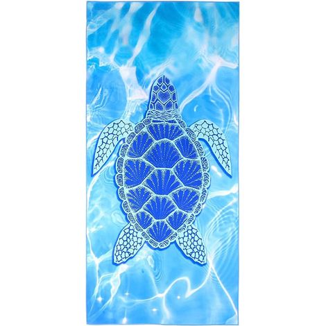 Grande serviette de plage en microfibre, 90x180cm, très absorbante, à séchage rapide et résistante au sable. (1/5)