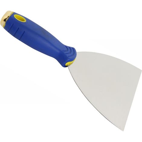 Semin – Couteau à enduire 15 cm – Manche bi-matière ergonomique – Embout métal renforcé pour joints plaques de plâtre (1/4)