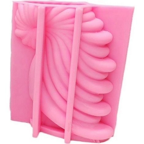 Vase 3D en forme de coquillage, moule en silicone et résine époxy, grand format (1/5)