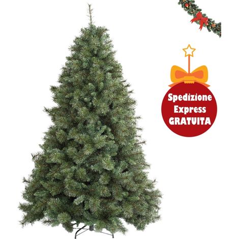 Albero di Natale ARTIFICIALE MILTON verde super compatto extra folto realistico - H270 cm 2800 rami