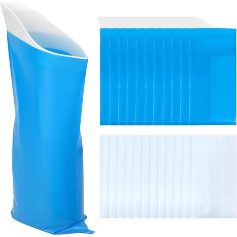 12 x 700 ml Emergency Urine Bags, Disposable Urine Bags, Super Absorbent, Unisex, Ideal for Travel, Camping, Traffic, Outdoor Activities (1/5)