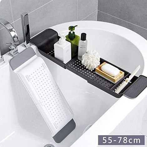 1 Toallero, laterales extensibles, jabonera, base hueca, baño (1/5)