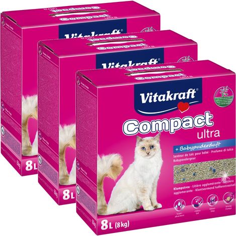 Vitakraft Katzenstreu Compact ultra Plus - 24 kg