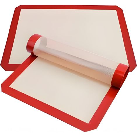 Tapis De Cuisson - Silicone Et Fibre De Verre - 40x30 Cm - Pour Four - Lot De 2 (1/5)