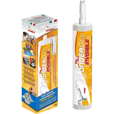 Grothe WONDER GEL INVISIBLE, Gel de un componente, transparente, resistente a los rayos UV, 84075