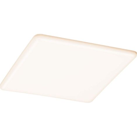 Pauleen Paulmann 93062 Pannello LED a Incasso Veluna VariFit IP44 dimmerabile su 3 Livelli 215x215mm angolare 1x21 Watt plafoniera Satinato plastica 3000 K 21 W, Chrome Matt (1/4)