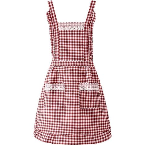 Grembiule da cucina da donna - Grembiule in cotone con motivo floreale - Con tasca - Rosso - Barbecue - Ristorante - Giardinaggio - 77 x 79 cm - Chef (1/5)