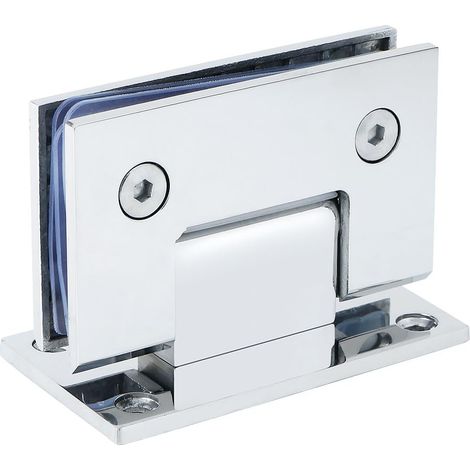 Charnières de porte de douche en verre à 90 degrés pour portes de salle de bain, pièces de rechange pour quincaillerie de portes de douche en verre (1/5)