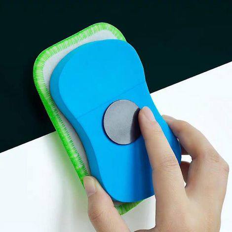 4 abwaschbare Tafelwischer, magnetischer Whiteboard-Radierer, wiederverwendbarer Kreidewischer für Kreide (1/5)