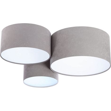 Plafonnier trio 080-012 - Gris, blanc