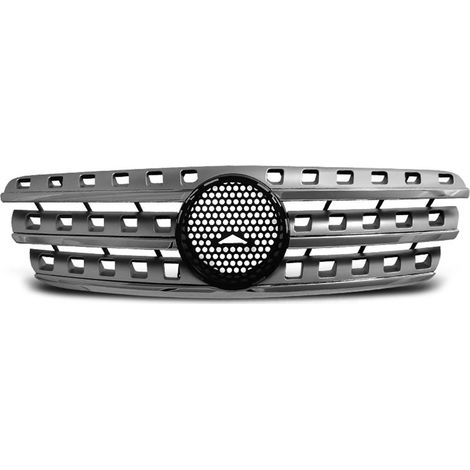 Grille calandre Mercedes ML W163 98-05 look AMG chrome argent-27318146 (1/3)
