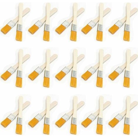 30 flat brushes with wooden handles, brushes for wall painting (1/5)