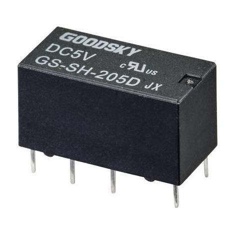 GOODSKY GS-SH-205D RELAIS POUR CIRCUITS IMPRIMÉS 5 V/DC 2 A 2 INVERSEURS (RT) 1 PC(S) TUBE 2347593 (1/3)