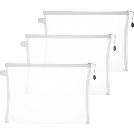Große Nylonbeutel mit Reißverschluss transparentes Design