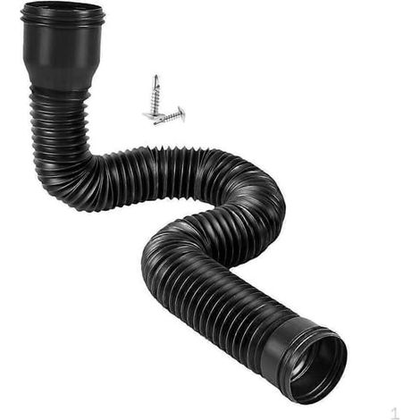 KLVGTIFS PU - Rallonge de descente de gouttière pour une meilleure distribution de l'eau, noir (1/5)