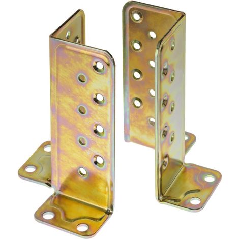 SUPPORTO ANGOLARE PER TRAVE IN LEGNO LAMELLARE IN ACCIAIO TROPICALIZZATO 73X73X177 MM (1/2)