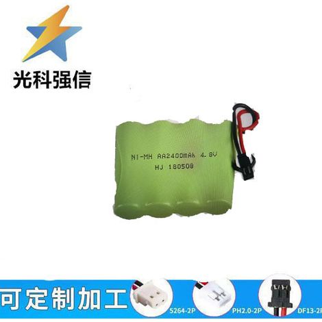 Toy BT durable flashlight battery replacement AA 2400mAh large capacity 4.8V 7.2V rechargeable JST
