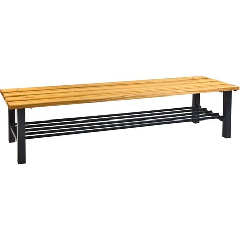 ADB Sitzbank Umkleidebank Garderobenbank 2000mm mit Schuhrost 2000x400x420mm (1/3)