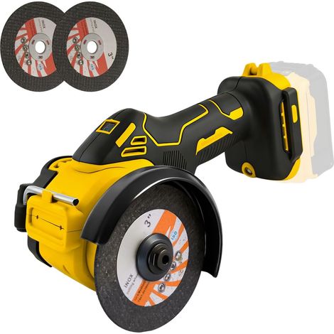 Mini Angle Grinder 3 Inch Cordless Cutting Tool Brushless Electric Grinding Tool 20000RPM with LED Light Compatible with 18V 20V Batteries DCB181 DCB182 (1/5)