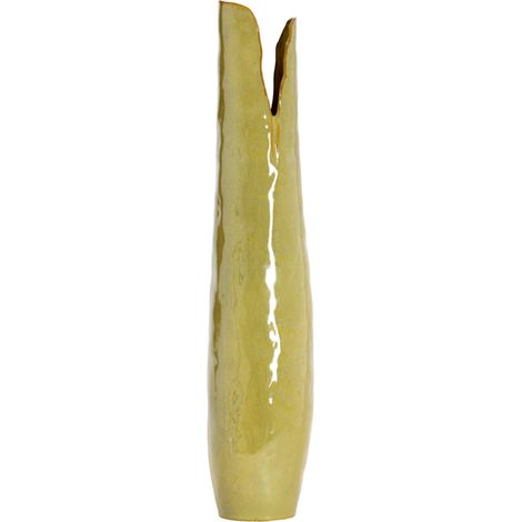 Vaso in ceramica MESA verde oliva marrone 19,5x19x92 cm Light & (1/3)