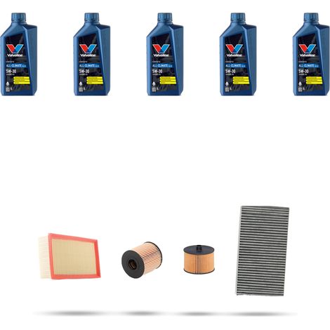 Kit tagliando 4 FILTRI e 5L OLIO compatibile con Citroen C5 2.0 hdi 100kw dal 2004 (1/5)