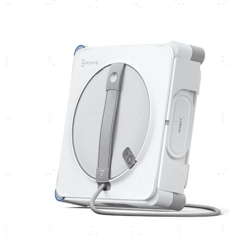 Ecovacs – Robot nettoyeur de vitres – Nettoyage intelligent bord à bord – Technologie TruEdge – Pulvérisateur d'eau 3 jets – Couleur blanc argent (1/5)