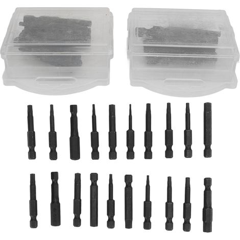 Embouts De Visseuse Hexagonaux En Acier S2 - Résistants À La Corrosion Avec Boîte De Rangement - Pour Perceuses Électriques - Lot De 20 Pièces (1/5)