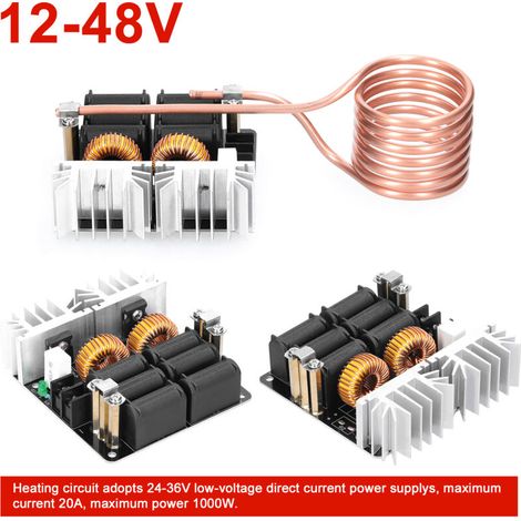ZVS Induktionsheizpaneelmodul, Niederspannungsnetzteil, Hochfrequenz-Paneelmaschinenmodul, 1000-W-Hochfrequenz-Leiterplattenmodul zum Aushärten