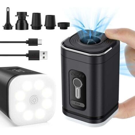 Electric Air Pump, Electric Inflator, Inflatable Mattress Inflator, Mini Electric Air Pump, Inflatable Mattress Pump, Vacuum Function (1/4)