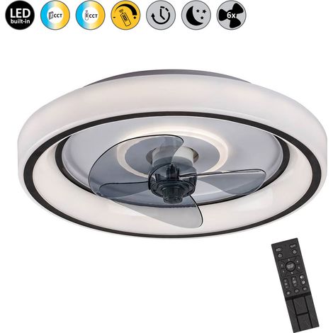 Ventilatore plafoniera LED Horacio 71009 nero Rabalux (1/5)