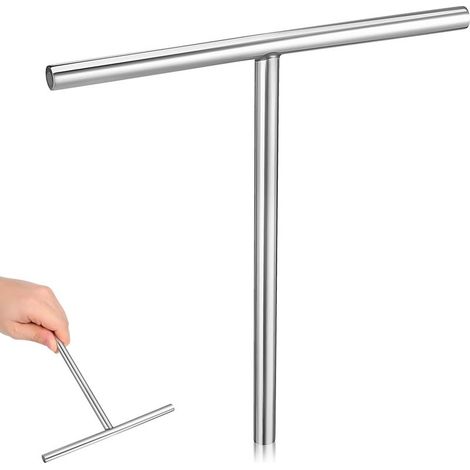 Spatola in acciaio inox con bordi lisci per crêpes, omelette e uso professionale in cucina. (1/5)