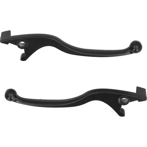 Jeffergarden 2 pièces levier de poignée de frein en alliage d'aluminium noir remplacement pour Yamaha moto cyclomoteur ATV (1/5)