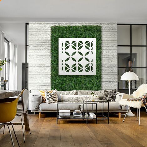 ALIEN - Pannello in PVC traforato - Parasole - Misura: 48x48 cm - Colore: bianco (1/2)
