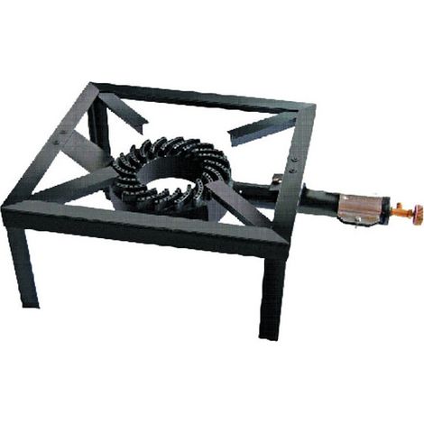 Horno de gas GLP de 4 pies, encendido 40x40, piedra volcánica 00835