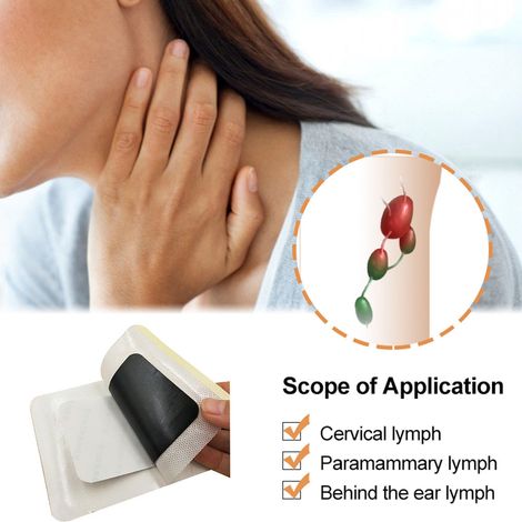 Pads drainage lymphatique détox anti-gonflement, autocollants efficaces pour ganglions mammaires, soin naturel (1/5)