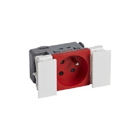 Planet Wattohm 49045 - Trunking socket 2P+E 16A 250V keyed - connex. auto. - Logix