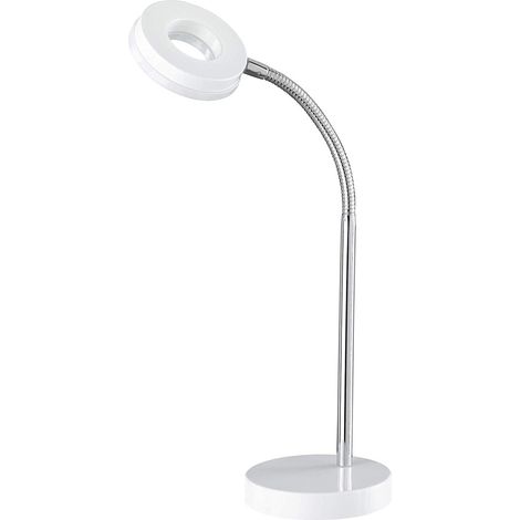 Moderne LED Schreibtischleuchte flexibel & biegsam RENNES 1 flammig in Weiß (1/5)