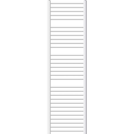 ECD Germany Radiatore da Bagno Moderno in Acciaio Bianco 500 x 1800 mm Scaldasalviette Termoarredo Bianco Dritto con Attacco Laterale Scaldasalviette Bianco con Attaco Laterale 50x180 cm Non elettrico