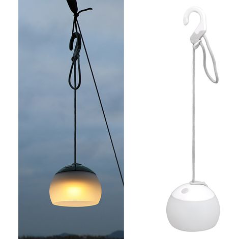 Lampe de camping LED, lampe douce rechargeable en silicone, lampe pour tente de camping, éclairage d'ambiance pour le camping. (1/5)