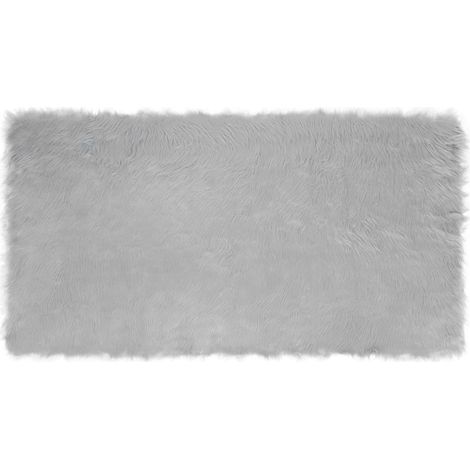 Maison Exclusive - Alfombra de de oveja sintética TAFALLA Gris 80