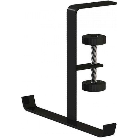 Tisch-Handtaschenhalter, Kopfhörerständer, platzsparend für Reisen, Büro, Ladentheke-Black (1/5)