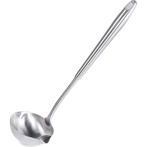 Louche - Acier Inoxydable 304 - 34,3 cm - Pour Soupes Sauces Ragoûts - 1 Pièce (1/5)