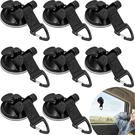 8 Pièces Ancre à Ventouse, Ventouse d'ancrage Multifonctionnel Ancre à Ventouse Robuste pour Auvents Latéraux de Voiture/Tentes/Camping-Car/Auvents/Tentes/Bâches (1/5)