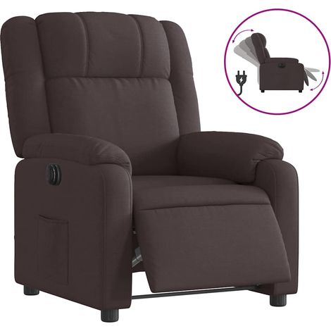 Maison Exclusive - Relaxsessel Elektrisch Dunkelbraun Stoff (1/5)